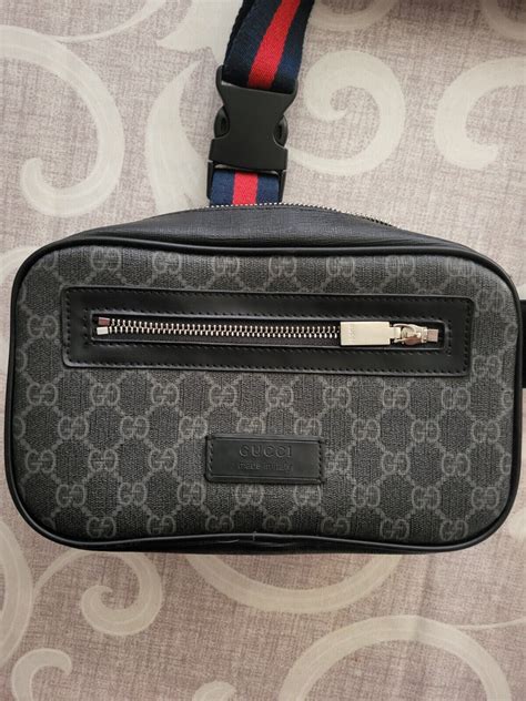 marsupio gucci uomo falso differenze|gucci counterfeit vs real.